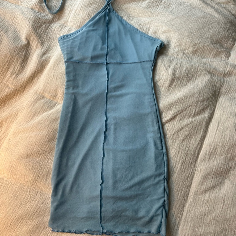 Princess Polly Halter Bodycon Blue Dress